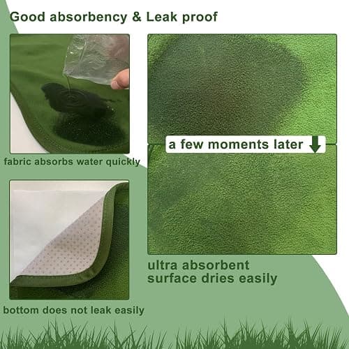 FULUE 2 Pack Guinea Pig Bedding Fleece Cage Liner 48x24 for Midwest Guinea Pig Cage Amazon Guinea Pig cage Accessories Rabbit Playpen 48" L x 48" W (2PCS) thumbnail 3