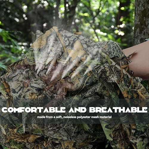 LEIMO KPARTS Leafy Ghillie Suit for Hunting,3D Leafy Camo Suit Costume for Men,Camouflage suit thumbnail 3