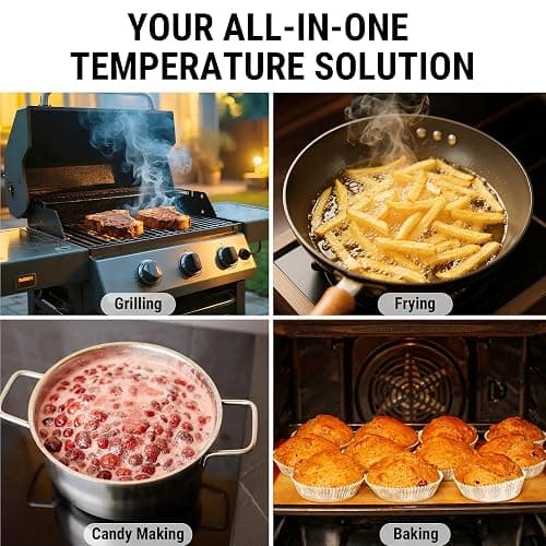 TempPro TempSwift 1 Sec Instant Read Meat Thermometer Digital | Kitchen Food Thermometer with 180° Rotating Display, IP67 Waterproof Cooking Thermometers for Deep Fry Smoker Grill BBQ thumbnail 8