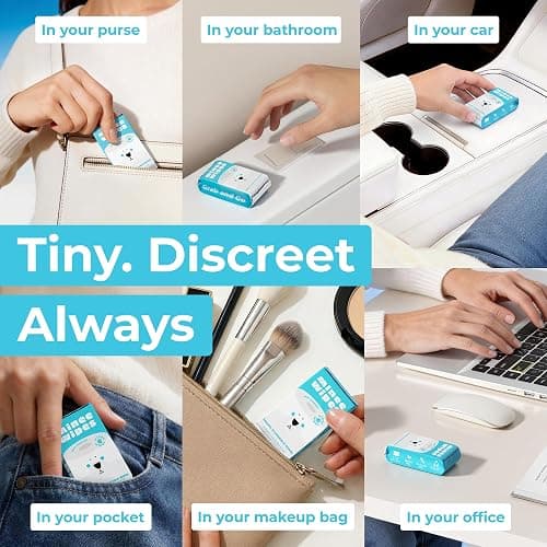 Impossibly Compact Travel Flushable Wipes - 99.5% Water and Aloe - Safe for Sensitive Skin & Hypoallergenic - Travel Essentials for Adults, Kids & Babycare, Unscented, 8 Pack 48 Wipes thumbnail 4