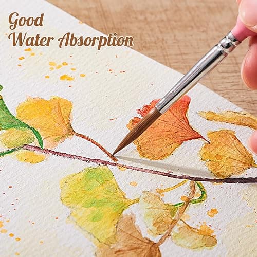 80 Sheets Watercolor Paper Bulk, 5 x 7 in, 110 Lb/230 GSM, Cold Press | White Paper, Good Absorbency, Less Warping, for Kids, Students, Beginners, Cards, Invitations, Watercolor and Sketching thumbnail 4