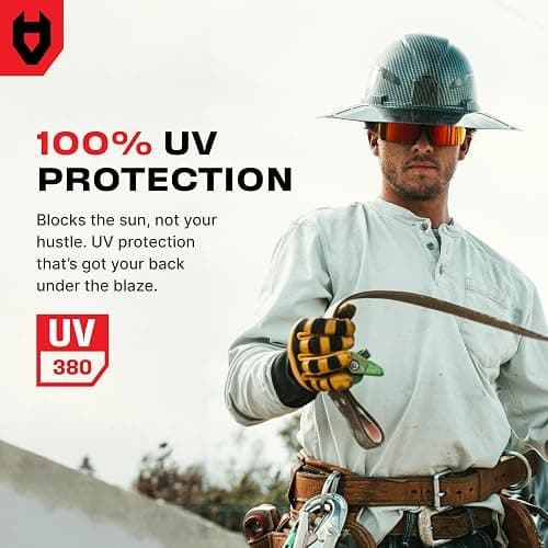 NoCry ANSI Z87 Sunglasses For Men or Women with Anti-Scratch and 100% UV Protection — High Contrast Lens Tinted Safety Glasses for Men — Perfect Z87 Safety Glasses or Safety Sunglasses thumbnail 5