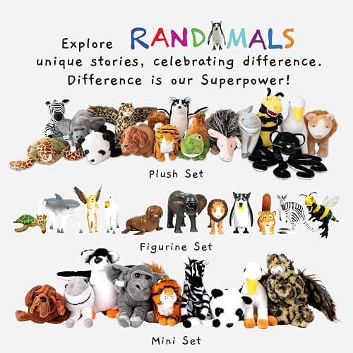 Randimals Plush Toy Stuffed Animal Mix - Horse & Shark Hybrid Stuffed Animals for Girls & Boys - Huggable & Soft Animal Characters Cute Plushies - Unique Toys for Discovery & Adventure thumbnail 9