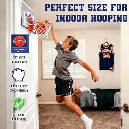 BOUNOVA Silent Basketball | Real Feel Powerful Bounce | Elegant Gift Box Packaging | Durable Pro-Grade PU Foam | Indoor Basketball for Quiet Dribbling & Training thumbnail 4