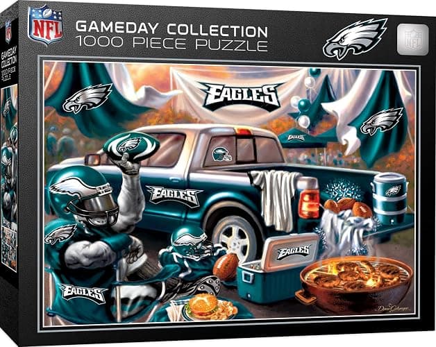 MasterPieces NFL Gameday Puzzles Collection - NFL Gameday Tailgate 1000 Piece Jigsaw Puzzle - Image 1