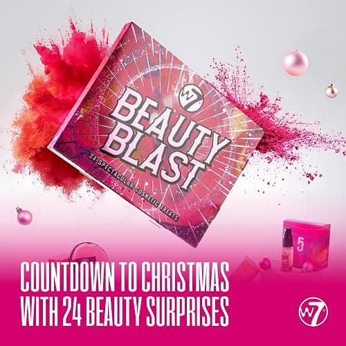 W7 Beauty Blast Advent Calendar 2025 - Individually Boxed Makeup & Cosmetic Surprises For the 24 Days to Christmas - Cruelty Free, Holiday Gifting thumbnail 3