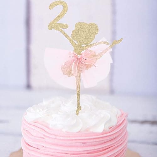 Ballet Cake Topper - Ballerina, Birthday Cake Topper, Ballet Birthday Party, Dancing Princess, Studio Photo Props thumbnail 3