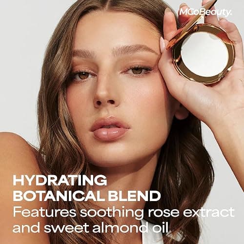 MCoBeauty Miracle Flawless Pressed Powder - 2 Natural Medium - Soft Focus Blurring, Finishing & Setting Powder - Face Makeup Compact with Rose Flower Extract Sweet Almond Oil - Vegan & Cruelty Free thumbnail 6