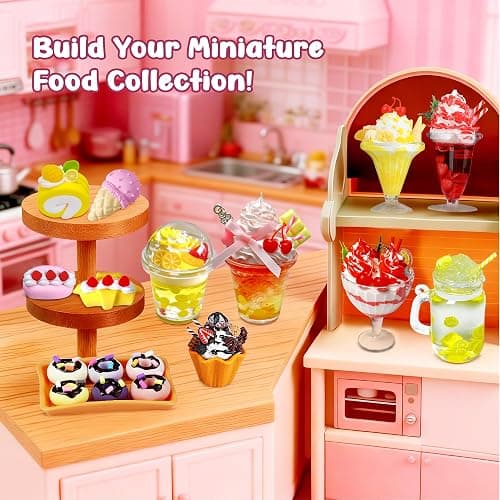12-Piece Miniature Food Toy Making Set - DIY Tiny Play Food for Kids 5+ | Non-Edible, Pretend Kitchen Play for Little Chefs | Birthday Gifts and Party Favors to Spark Creativity and Imagination thumbnail 6