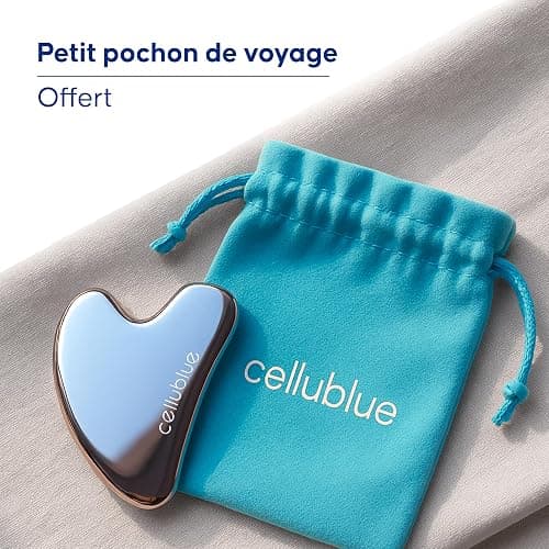 Gua Sha Métal Visage – Accessoire de Massage Facial en Acier Inoxydable – Sculptant & Raffermissant – Spécial Double Menton – Effet Froid Décongestionnant thumbnail 5