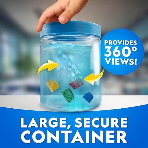 National Geographic Underwater Crystal Growing Aquarium Science Kit – Grow 8 Colorful Crystals Underwater | 360-Degree Secure Viewing Canister thumbnail 4