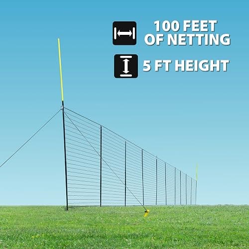 Anything Sports Baseball, Mini Baseball, Softball Fence. 100 FT of 5 FT Tall Fencing with Foul Poles thumbnail 3