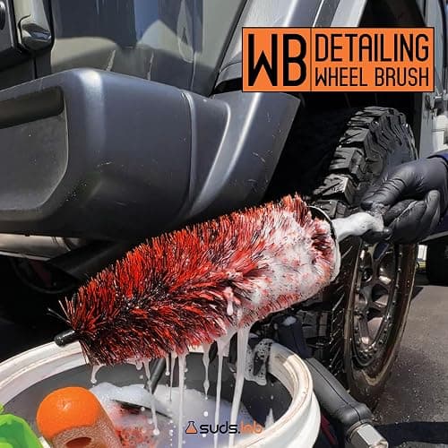 Suds Lab WB Premium Microfiber Detailing Wheel Brush for All Vehicle Types – 17.7" Ultra-Soft and Scratch-Free Reusable Rim, Wheel, and Tire Brush for Deep Cleaning thumbnail 7
