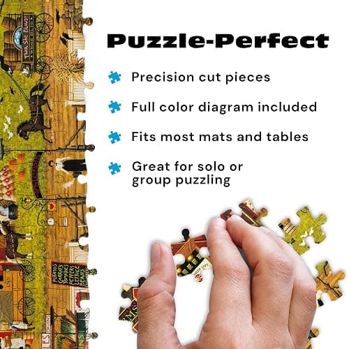 Buffalo Games - Blackbirds Roost at Mill Creek - Charles Wysocki - 500 Piece Autumn Jigsaw Puzzle for Adults - Fall Harvest Americana Scene - Cozy Puzzle for Game Nights thumbnail 4