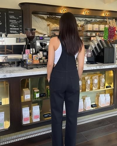POTILI Casual Denim Overalls for Women Loose Wide Leg Pants Adjustable Jean Jumpsuits with Pockets Summer 90s Outfit 2026 thumbnail 2