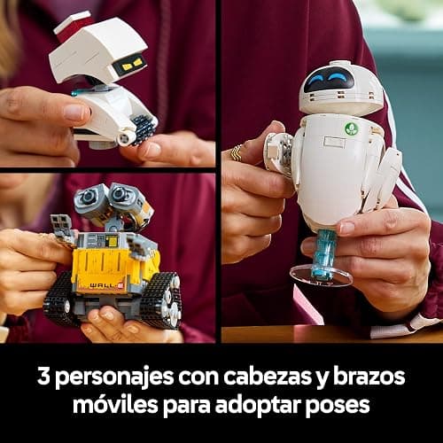 LEGO | Disney Pixar Wall-E y Eve - Kit de Maquetas para Adultos - Robots de Ladrillos con Figuras de M-O y HAL - Decoración para el Hogar - Regalo Coleccionable para Fans de la Película 43279 thumbnail 7