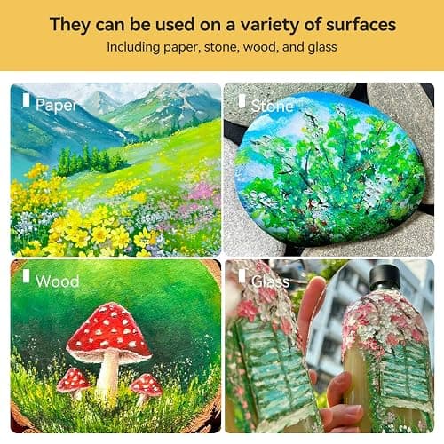 Paul Rubens Oil Pastel Set, Artist Oil Pastels, Oil Art Kit, Includes 60 Brightly Colored HAIYA Soft Oil Pastels + 1 Palette Knife+ 1 Roll of Masking Tape+ 1 Acrylic Marker + 10 Oil Pastel Paper thumbnail 6
