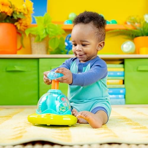 Bright Starts Press & Glow Spinner Cause and Effect Musical Baby Toy, Age 6 Months+ thumbnail 13