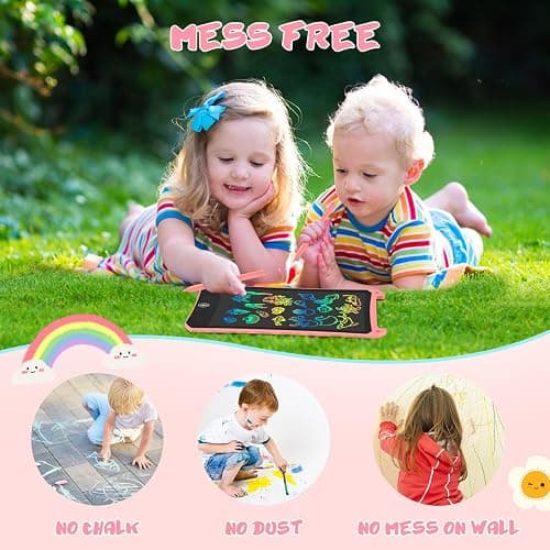 EooCoo Toddler Toys, LCD Writing Tablet for Kids 2 Pack, Kids Stocking Stuffers Toddler Travel Essentials Drawing Pad, No Mess Coloring Books, Road Trip Activities, Age 3-5 Boy Girl Gifts - 8.5 Inch thumbnail 8