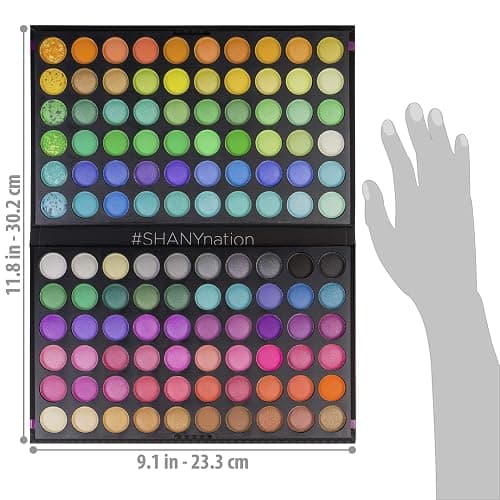 SHANY Highly Pigmented Eye Makeup Palette, 120 Matte Shimmer Metallic Eyeshadow Pallet with Long Lasting and Blendable Natural Colors - Classic Neon thumbnail 4