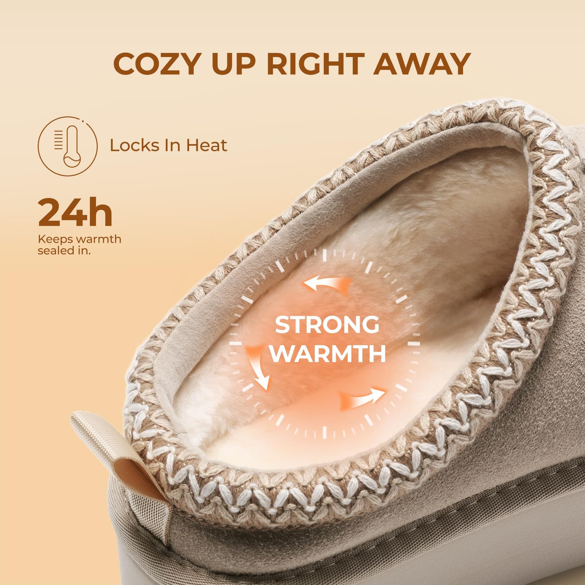 DREAM PAIRS Pantuflas de Plataforma para Mujer, Zapatos de Invierno para Dama con Cálidos y Cómodos thumbnail 4