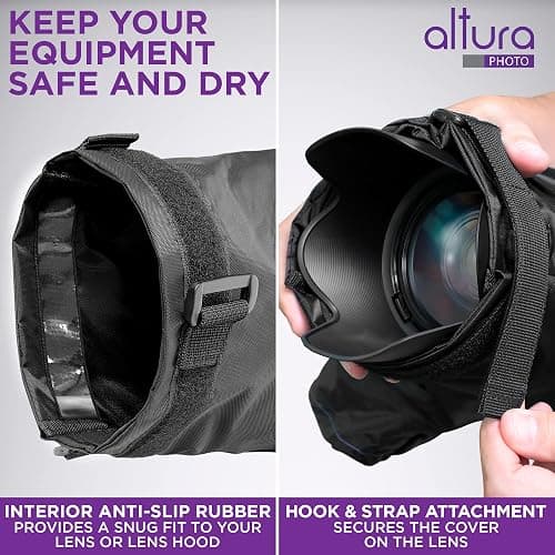 Altura Photo Professional Waterproof Camera Rain Cover for Canon Nikon Sony DSLR & Mirrorless Cameras and Lenses, Photography Camera Accessories thumbnail 6