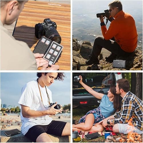 36 Slots Memory Card Case Water-Resistant Anti-Shock Memory Card Wallet for 24 Micro SD SDXC SDHC TF Cards and 12 SD SDXC SDHC Cards | Compact Micro SD Card Holder Wallet for 24 Micro SD SDXC SDHC TF Cards and 12 SD SDXC SDHC Cards, Ergonomic Locking Systerm thumbnail 8