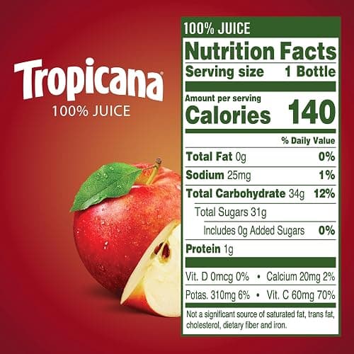 Tropicana Apple Juice, 10 Ounce (Pack of 24) thumbnail 9