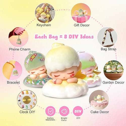 B.Duck Blind Box Figure: Sweet Heart Time Series Cute Mini Collectible Toys 4 Figures Per Box Random Style Action Figure Cute Mystery Bag for Desk Decor DIY Gifts for Teens and Adults thumbnail 6