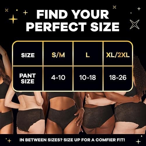 Always ZZZ Overnight Disposable Period Underwear for Women Extra Large/2LX, 360° Coverage for Worry-Free Nights, 14 Count (2 Packs of 7) thumbnail 7