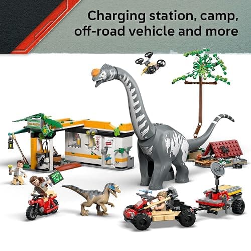 LEGO Jurassic World Raptor & Titanosaurus Tracking Mission Kids Toy - Building and Learning Toy for Pretend Play - Dinosaur Action Figures for Boys & Girls, Ages 7+ - Gift Idea for Birthdays -76973 thumbnail 3