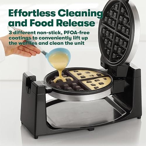 Bella 17870 Waffle Maker, Aluminium, Stainless Steel thumbnail 6