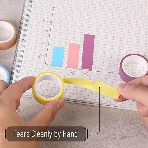 Mr. Pen- Washi Tape Set, 10 Pack, Decorative Tape, Washi Tapes, Colored Tape, Scrapbook Tape thumbnail 7