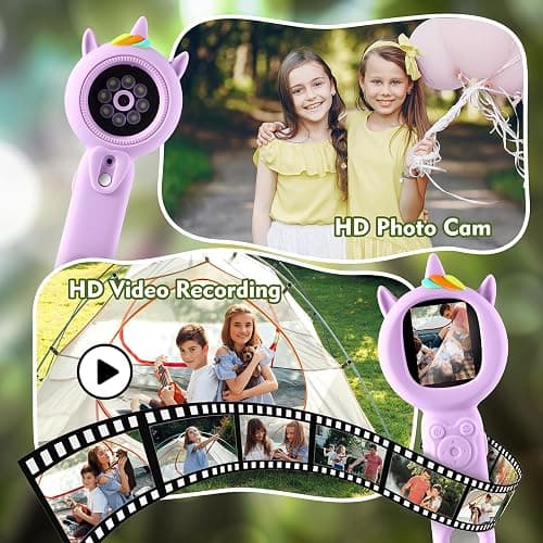 Kids Microscope- 500x Magnification,16X Zoom,Handheld Microscope for Kids with HD Cam,Portable Science Learning Tool,Christmas Birthday Gifts for Boys Girls Aged 3-12 (Purple) thumbnail 4