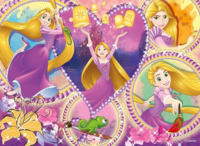 Lisciani - DISNEY PRINCESSES - 4 Puzzles pour Enfants dès 4 ans - 4 x 48 pièces - MaxiFloor 35x25 cm - Puzzles 2 en 1 - Double Face avec Verso à Colorier - Jeux Educatifs Favorisant la Concentration thumbnail 5