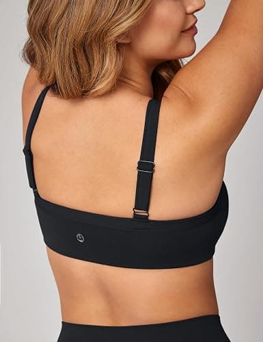 UNISSU Hugcurve Adjustable Sports Bra Square Neck Wireless Padded Yoga Workout Tops thumbnail 2