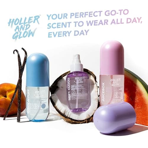 Holler And Glow Mood Boosting Cotton Puff Body & Hair Mist, Body Spray, Teen Girls Spritz, Long Lasting, Linen, Fresh Scented, Water Based Fragrance For Tweens, Clean & Gentle Formula, 3.38 Fl Oz thumbnail 7