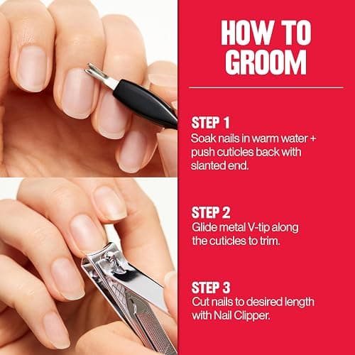 Revlon Nail Clipper With File, Manicure Care Tool With a Curved Blade for an Accurate Trimming and Grooming, Easy to Use (Pack of 1) thumbnail 8