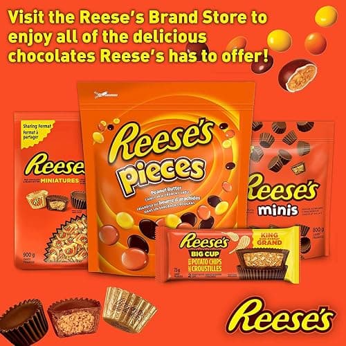 REESE'S Pieces Peanut Butter Bulk Candy, 1.36kg – Colorful Crunchy Candy for Valentine's Gifting & Snacking thumbnail 4