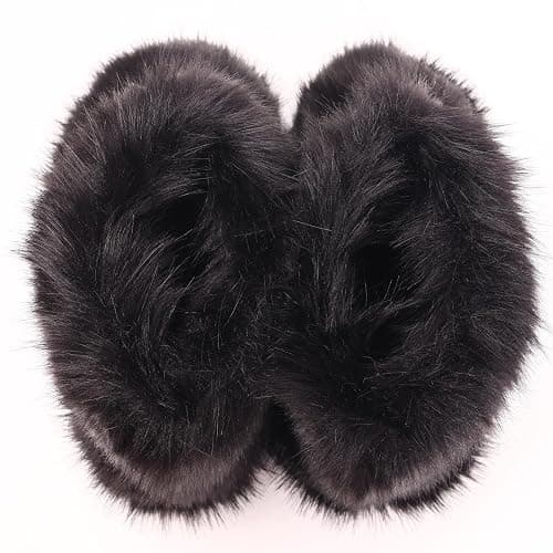 Valpeak Snow Boots for Women 2024 Furry Boots Winter Knee High Flat Heel Fluffy Faux Fur Boots thumbnail 5