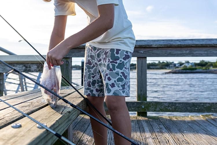 HUK Kids' Next Level Camp Shorts 5" Performance Fishing Shorts, Lightweight, Quick-Dry, Elastic Waistband for Kids thumbnail 3