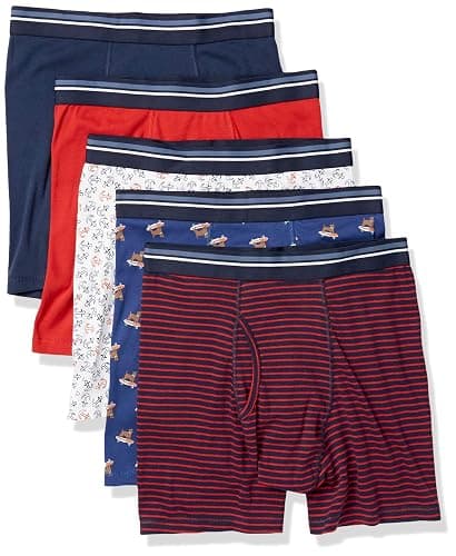 Amazon Essentials Mens Underwear Boxer Briefs, Comfortable Cotton, Tag-Free - Image 1