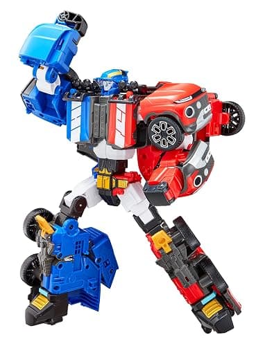 New TOBOT, TOBOT Twins, Youngtoys Transforming Collectible Vehicle to Robot, Heroes Animation Character Toys for Kids 4 and up Transform Toys Cars, Large Size Integration 10-inch thumbnail 4