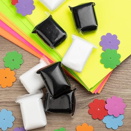 White Air Dry Foam Clay Total 8oz - Super Soft Modeling Clay for Kids Age 3-12, Ultra Light, Safe & Non-Toxic Molding Clay, Perfect for Arts & Crafts, Gift for Boys and Girls, 24-Set of 0.33oz Bags thumbnail 7