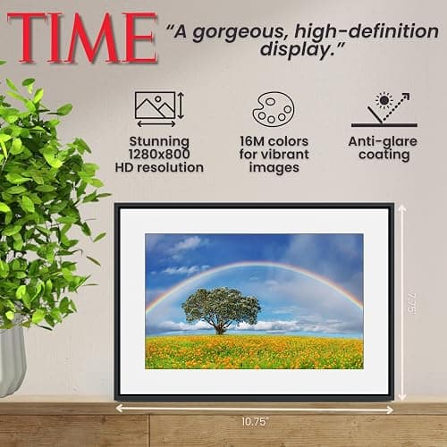 Loop Wi-Fi Digital Picture Frame with Touch Screen, 10-Inch Display, The Only Frame to Offer Text Message Photos Direct to Frame, Easy to use App, Gift to Keep Friends and Family Connected thumbnail 5