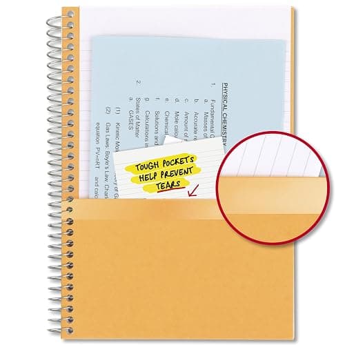 Five Star Spiral Notebook, 2 Subject, College Ruled Paper, 6" x 9-1/2", 80 Sheets, Fights Ink Bleed, Water Resistant Cover, Amethyst Purple (840029CF1-ECM) thumbnail 6