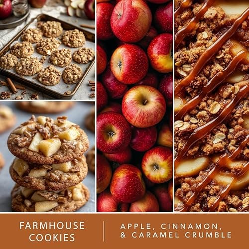 Scentsationals Fall Wax Melts Home Sweet Home 4pk – Long Lasting, Strong Scent Melts for Warmers, Includes Cuddle Up, Cinnamon Apples, Salted Caramel Butter Cream & Farmhouse Cookies, 10oz (24 Cubes) thumbnail 5