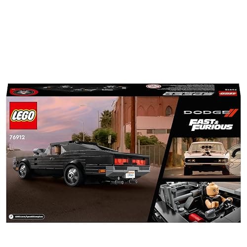 LEGO 76912 Speed Champions Fast & Furious 1970 Dodge Charger R/T, Toy Muscle Car Model Kit Kids, Collectible Set With Dominic Toretto Minifigure thumbnail 9