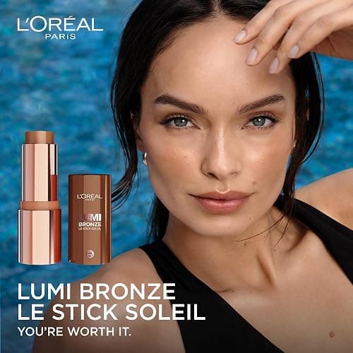 L'Oreal Paris Lumi Bronze Le Stick Soleil Bronzer Stick, Cream-To-Powder Bronzer For A Sunkissed Face Makeup Glow, 110 Toasted Sunlight thumbnail 9