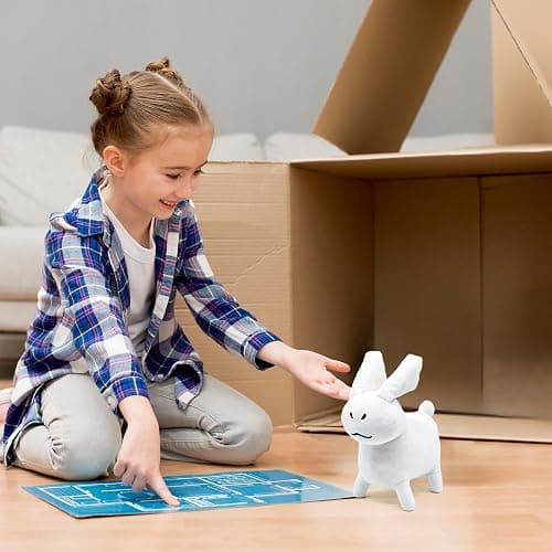 Adenzai White Gubby Rabbit Plush Toy – Soft Forsaken Gubby Plush Stuffed Animal, Cute Game Character Collectible Plushie Gift for Kids and Gamers (Rabbit White Gubby) thumbnail 2